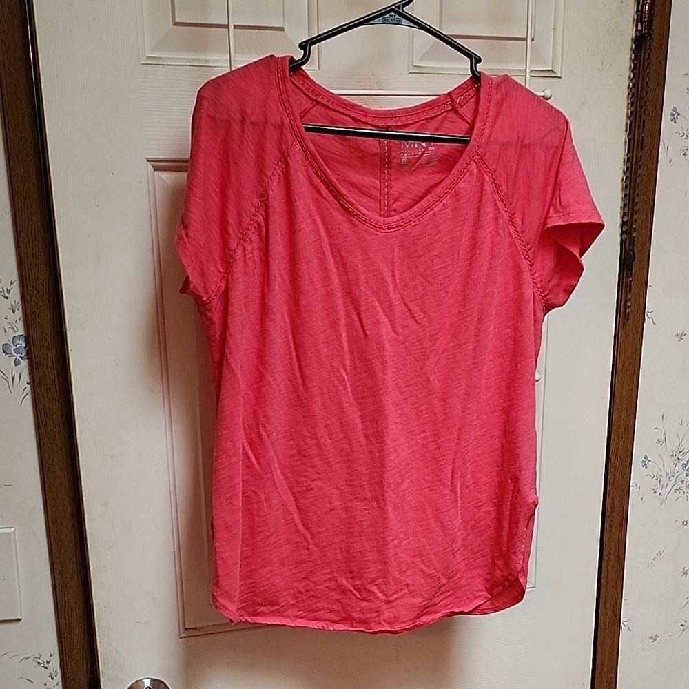 Marc New York Pink Relaxed Short Sleeve Tee